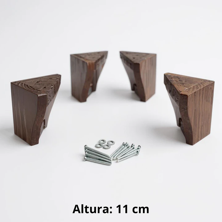 Cama 1.5 Plaza Box 30 cm + Colchon Modelo Ideal / Con Patas De Madera (Gris) 7