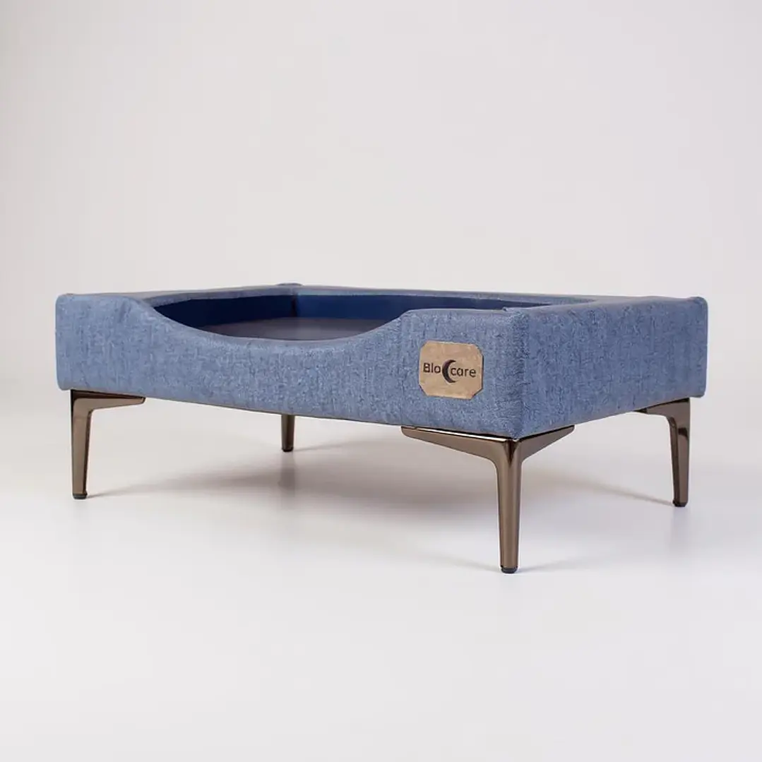Cama de Mascotas - Talla S, M, L y XL / Pata Cromada 15 cm (Gris) 11