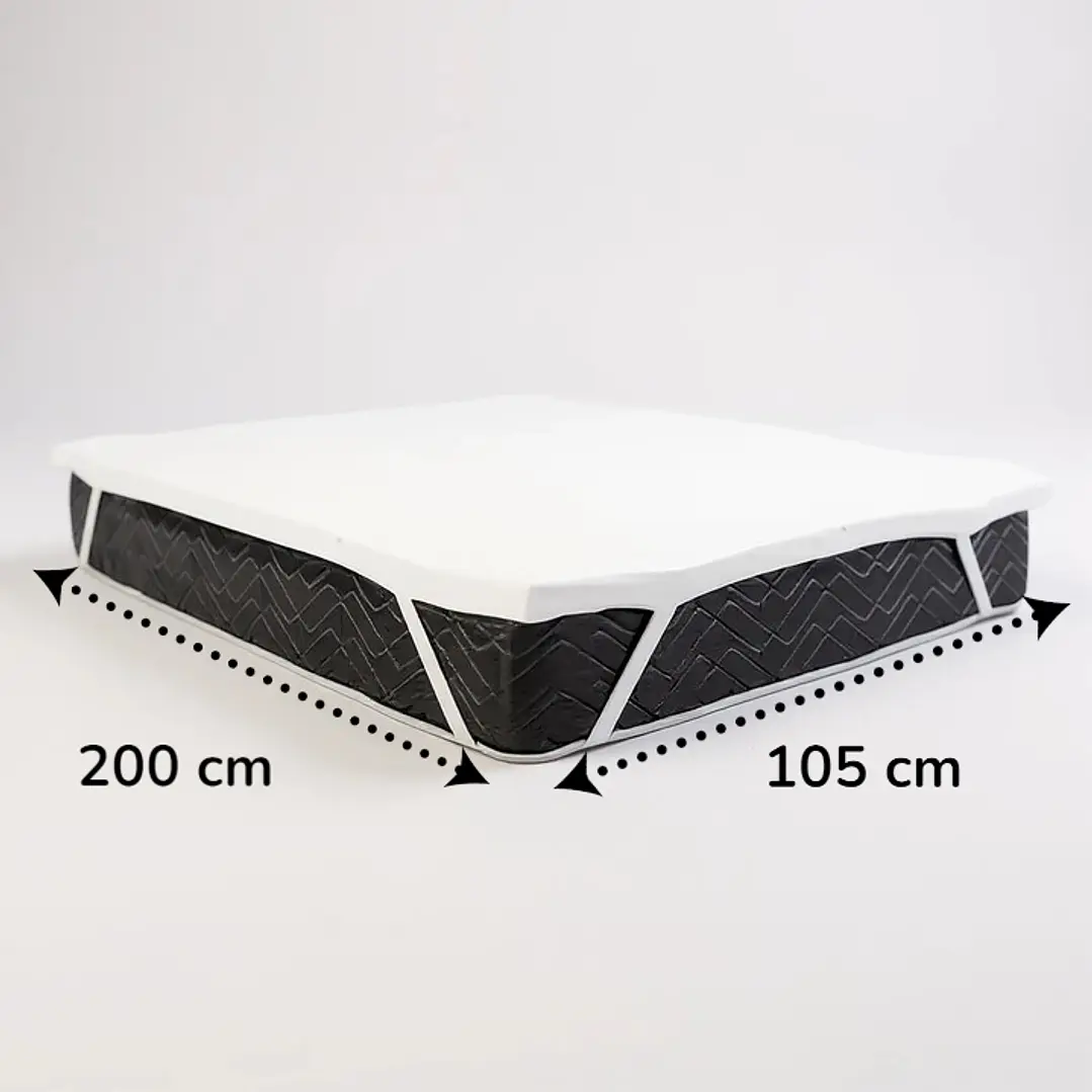 Sobre Colchón Topper De Espuma Visco Elástica 1,5 Plazas 2