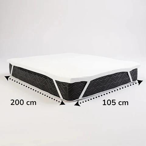 Sobre Colchón Topper De Espuma Visco Elástica 1,5 Plazas