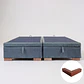 Base Dividida Baul King  + Respaldo / Patas De Madera (Gris) - thumbnail 3