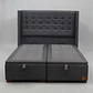 Base Dividida Baul Super King  + Respaldo / Patas De Madera (Gris) - Miniatura 5