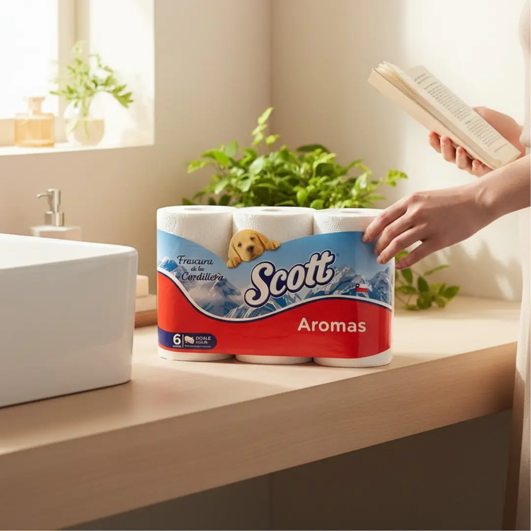 Papel Higienico Scott Aromas Doble Hoja 48 Rollos - MANGA x 8 3