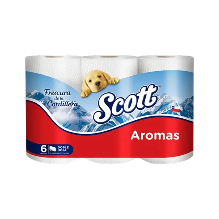 Papel Higienico Scott Aromas Doble Hoja 48 Rollos - MANGA x 8 4
