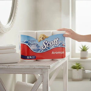 Papel Higienico Scott AROMAS Doble Hoja 6 Rollos