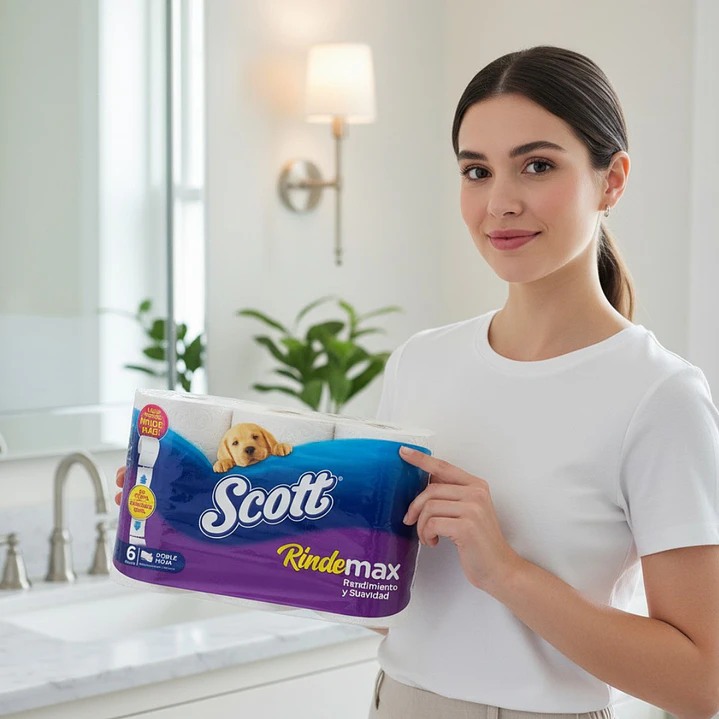 Papel Higienico Scott RINDEMAX 6 unidades 22 mts 1