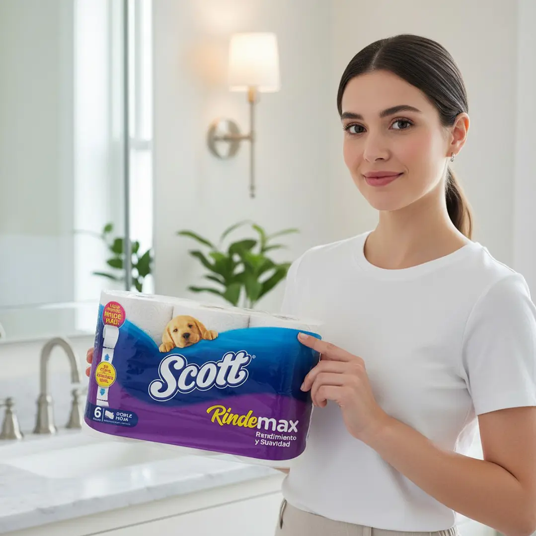 Papel Higienico Scott RINDEMAX 48 unidades 22 mts - MANGA x 8 2