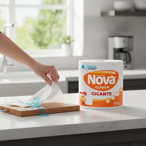 Toalla Nova Clasica Gigante 70 Metros 350 Hojas - MANGA x 8