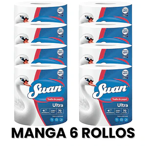 Toalla de papel SWAN Ultra DH 70 Metros  - MANGA x 8