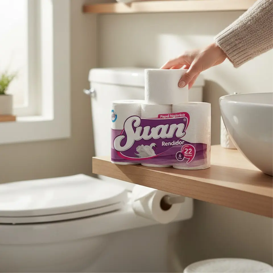 Papel Higienico Swan 20 Metros RENDIDOR Doble Hoja 48 Rollos - MANGA x 8 3