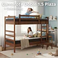 Camarote Desmontable Doble L210 cm /Colchones Ideal 1.5 Plaza  - thumbnail 1