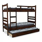 Camarote Desmontable Triple L210 cm  /Colchones Ideal 1.5 Plaza - Miniatura 2