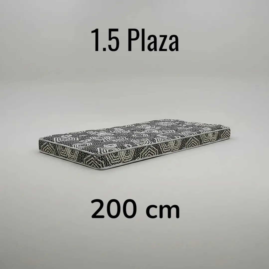 Colchón 1.5 Plaza Modelo IDEAL Largo 200 cm (para camarotes) 1
