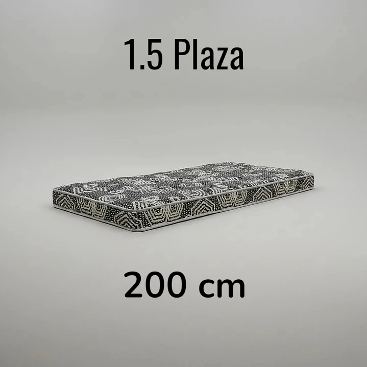 Colchón 1.5 Plaza Modelo IDEAL Largo 200 cm (para camarotes) 1