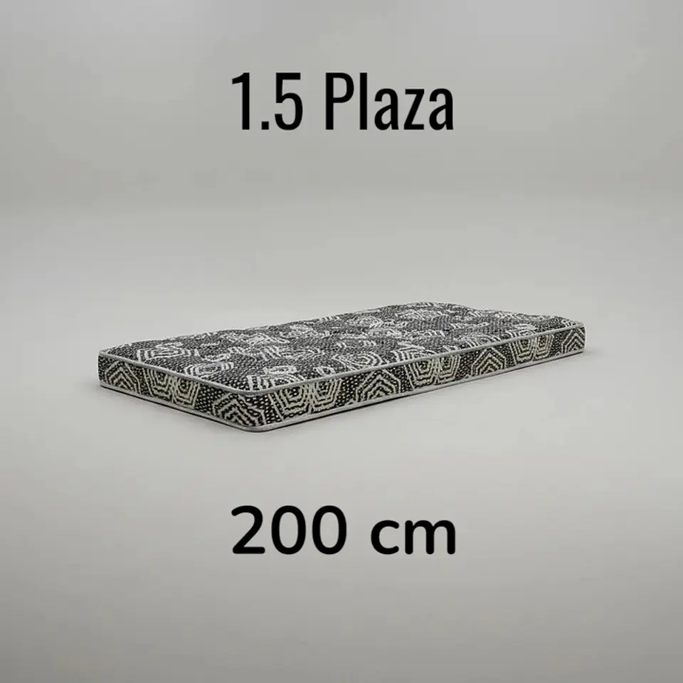 Colchón 1.5 Plaza Modelo IDEAL Largo 200 cm (para camarotes) 1