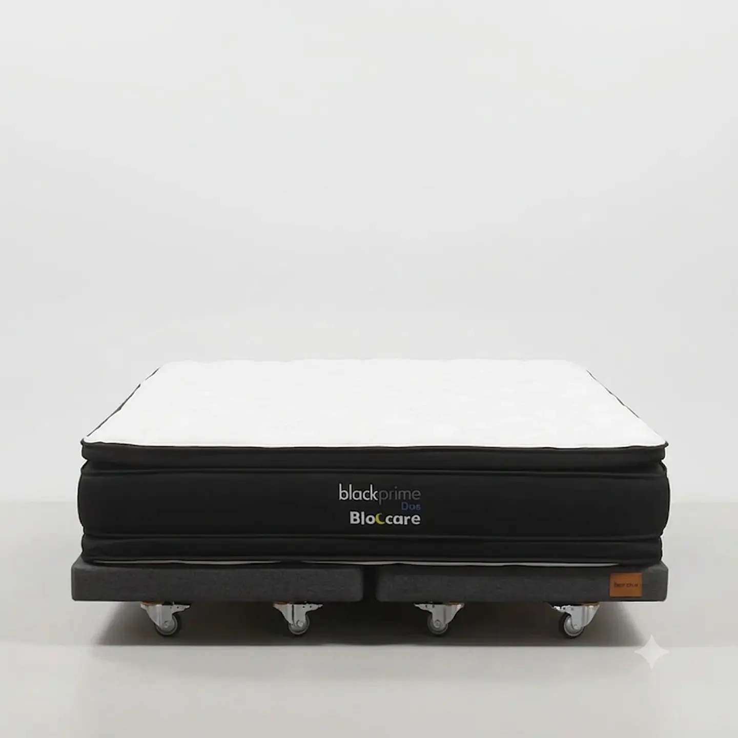 Cama King Box 13 cm + Colchon Black Prime - Modelo Dos - Ruedas A Eleccion (Gris) 7