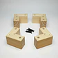 Kit 4 Patas Tipo L - Altura 6.5 cm - MIEL - Miniatura 1
