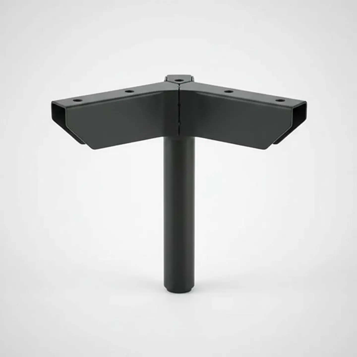 Patas Metalicas Para Muebles Con Placa De 12 Cm - Pack 4  5