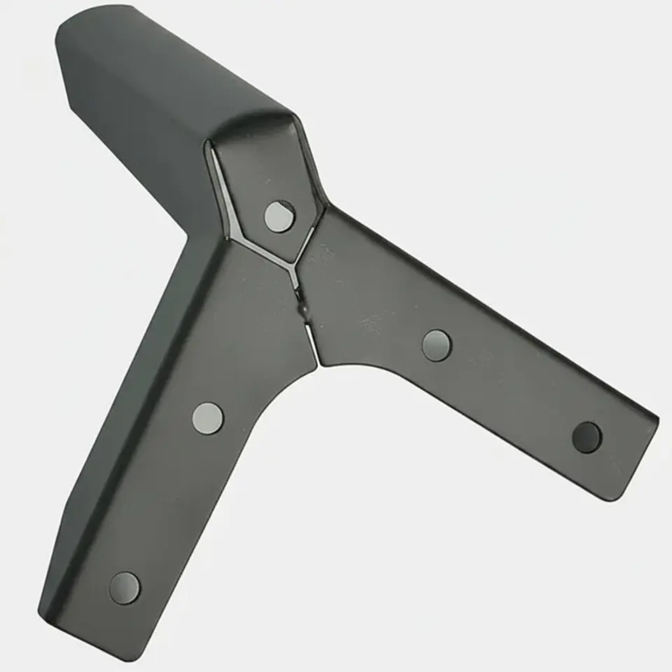 Patas Metalicas Para Muebles Con Placa De 12 Cm - Pack 4  6