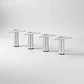 Kit de 4 Patas Con Placa Para Sillones y Gabinetes Altura 10 Cm - Miniatura 2