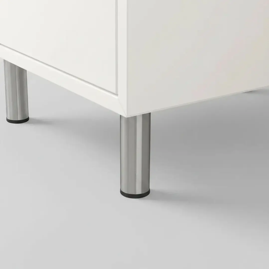 Kit de 4 Patas Con Placa Para Sillones y Gabinetes Altura 10 Cm 3