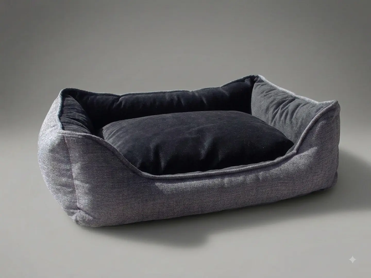 Cama de Mascotas De Espuma  - Talla S, M, L Y XL / A Piso (Gris) 5