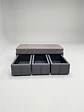 Cama Con Cajón 1.5 Plaza + Colchon Modelo Ideal / Con Patas De 4.5 cm (Gris) - thumbnail 3
