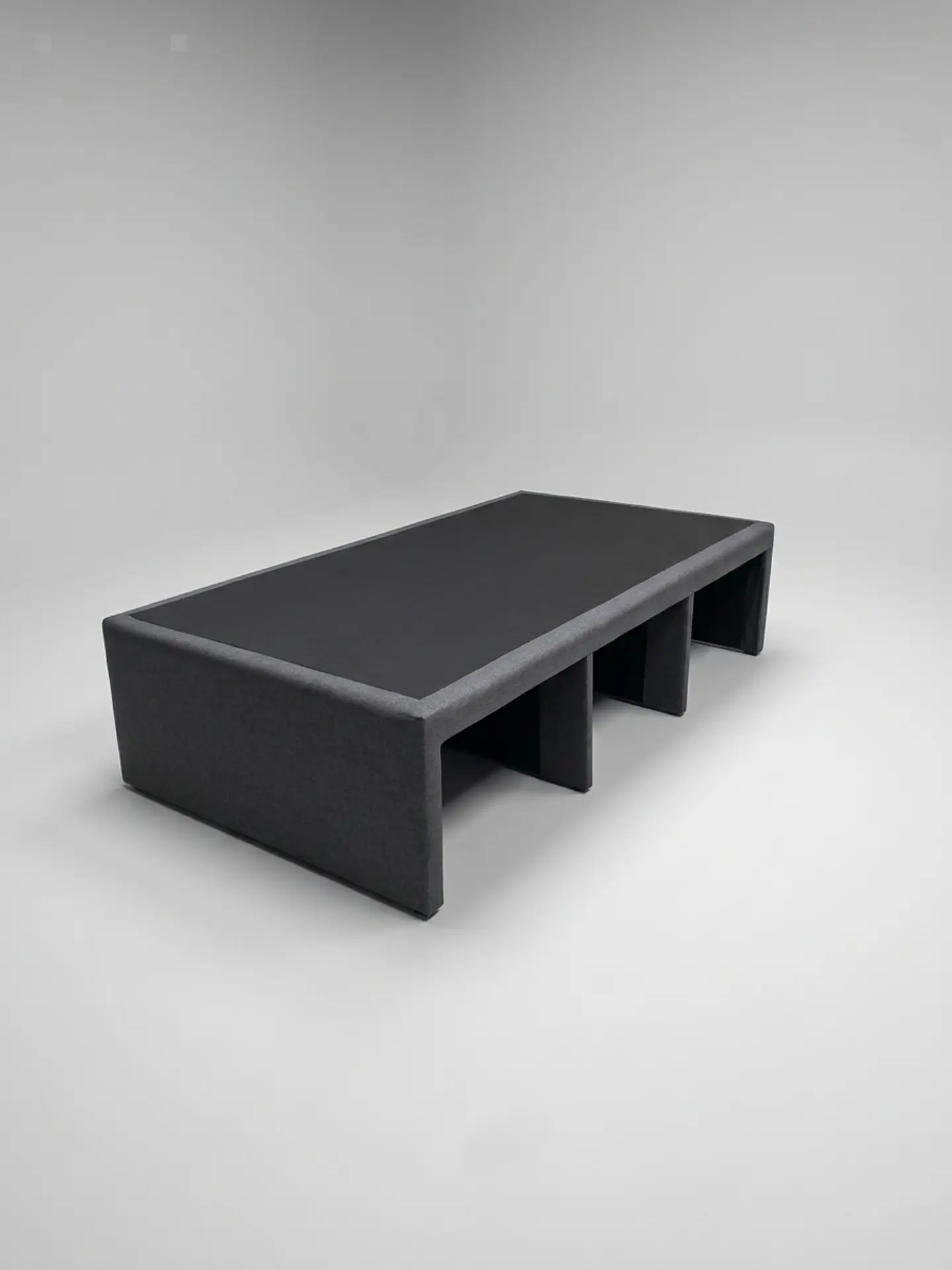 Cama Con Cajón 1.5 Plaza + Colchon Modelo Ideal / Con Patas De 4.5 cm (Gris) 4