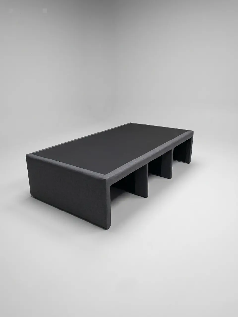 Base Cama Con Cajón 1.5 PLaza / Con Patas De 4.5 cm (Gris) 2