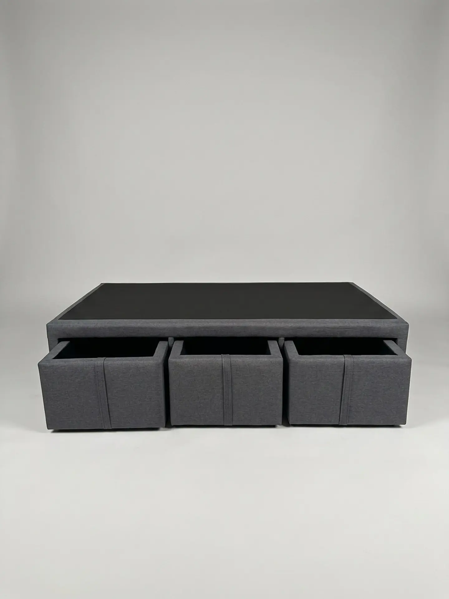 Base Cama Con Cajón 1.5 PLaza / Con Patas De 4.5 cm (Gris) 5