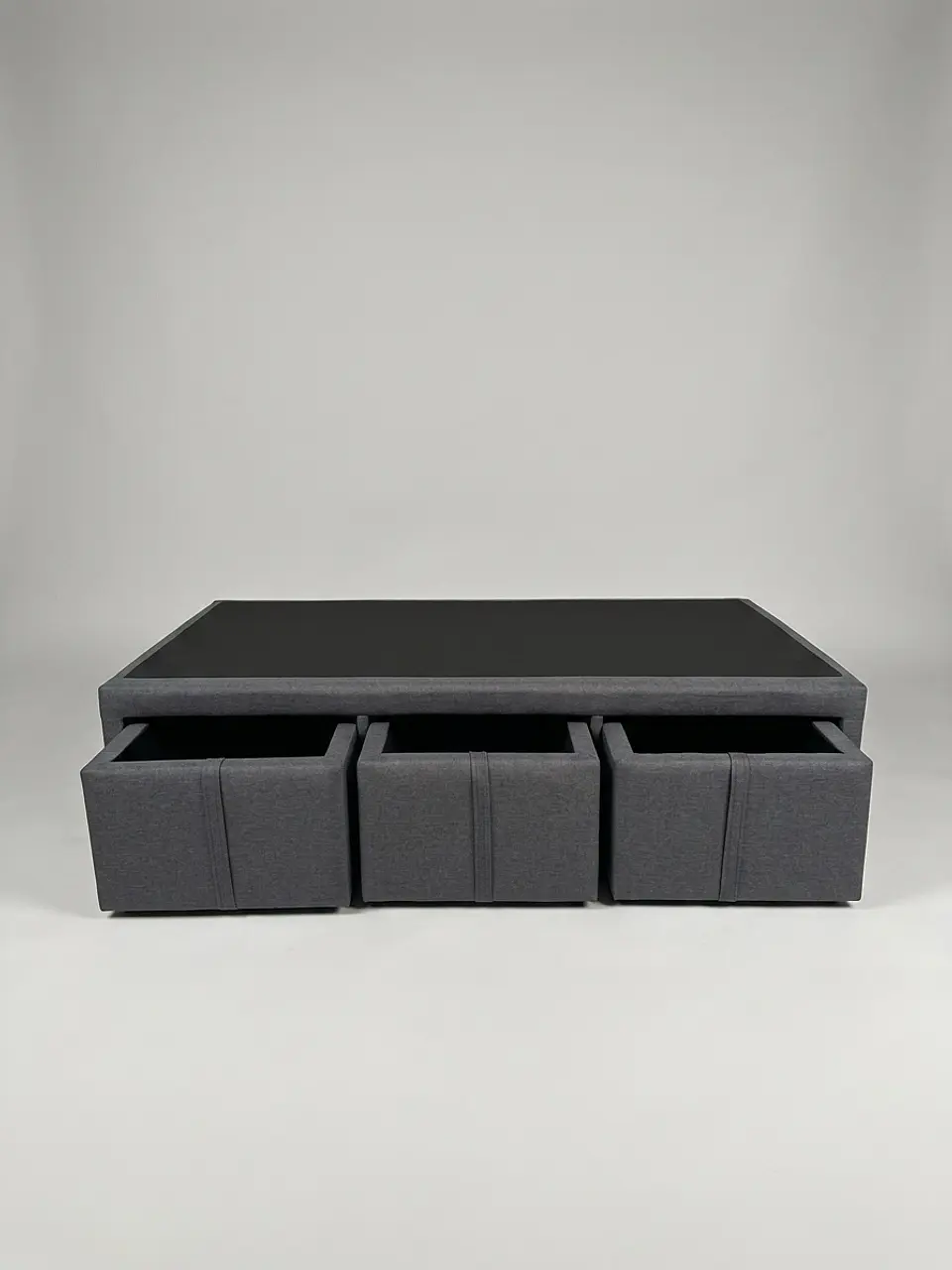 Base Cama Con Cajón 1.5 PLaza / Con Patas De 4.5 cm (Gris) 5