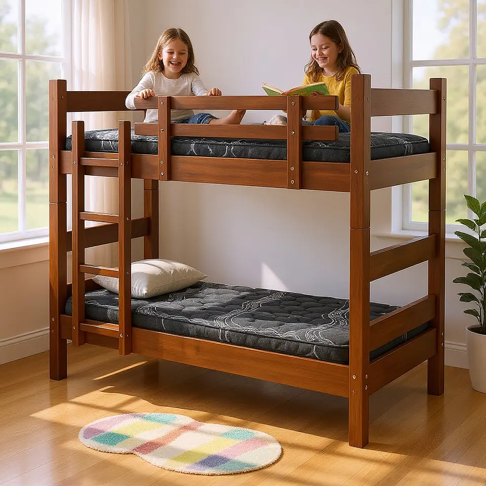 Camarote Desmontable Doble L200 cm /Colchones Black Prime - Uno - 1 Plaza 1