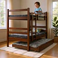 Camarote Desmontable Triple l200 cm /Colchones Black Prime - Uno + Ideal - 1 Plaza - Miniatura 1