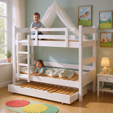 Camarote Desmontable Triple L200 cm / 1 Plaza (Dif. Colores)