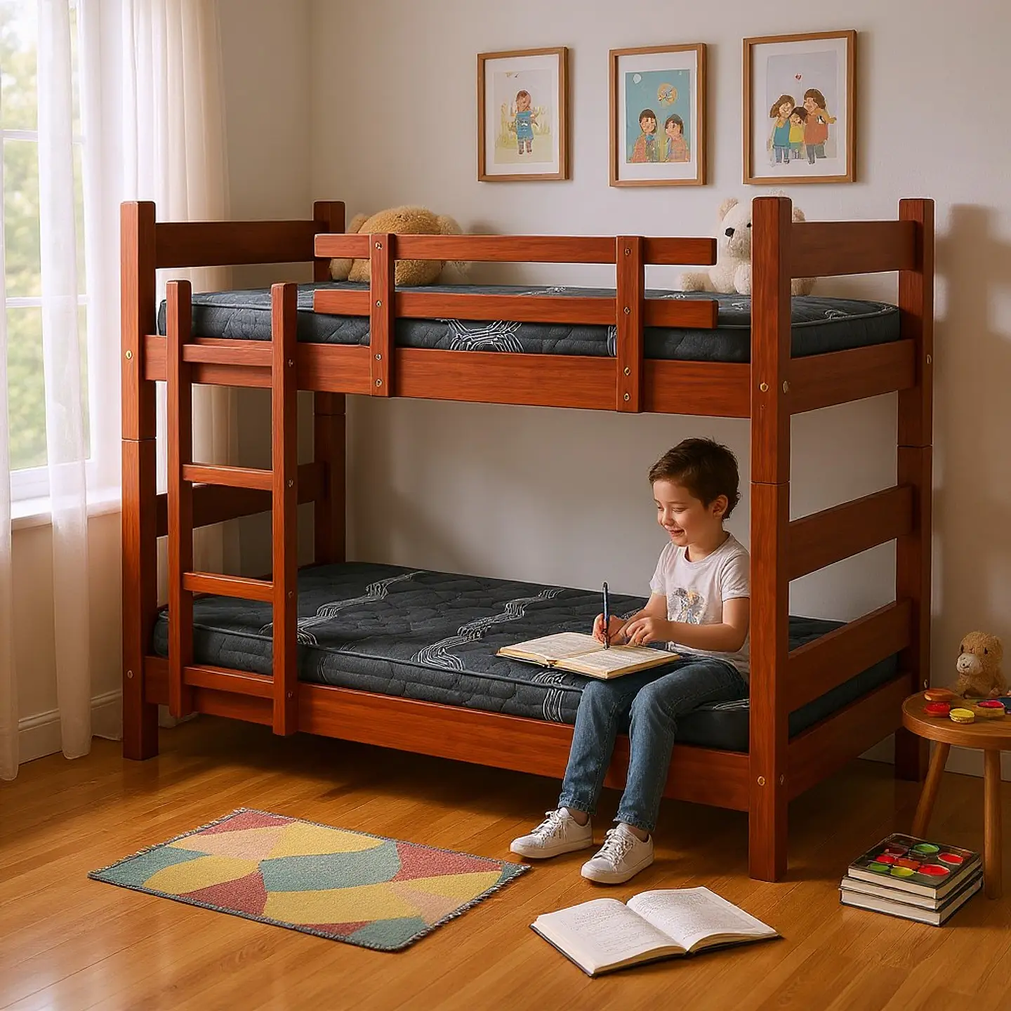 Camarote Desmontable Doble L200 cm /Colchones Ideal 1 Plaza (Dif. Colores) 5