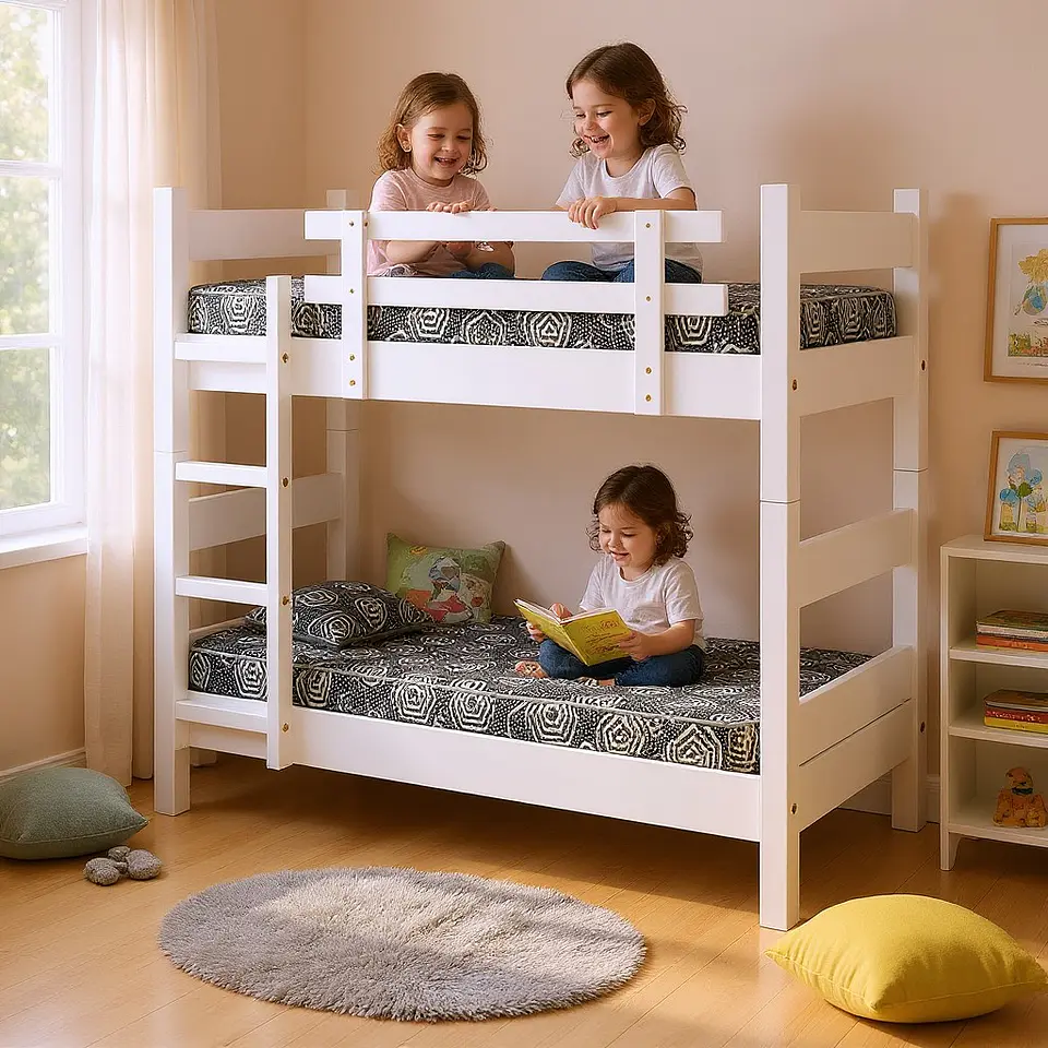 Camarote Desmontable Doble L200 cm /Colchones Ideal 1.5 Plaza (Dif. Colores) 1