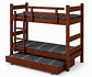 Camarote Desmontable Triple L200 cm /Colchones Ideal 1.5 Plaza (Dif. Colores) - Miniatura 6