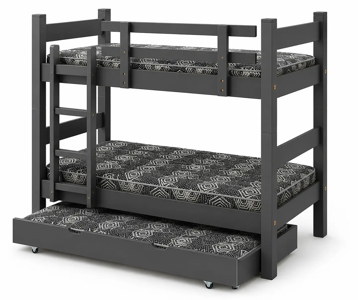 Camarote Desmontable Triple L200 cm /Colchones Ideal 1.5 Plaza (Dif. Colores) 8
