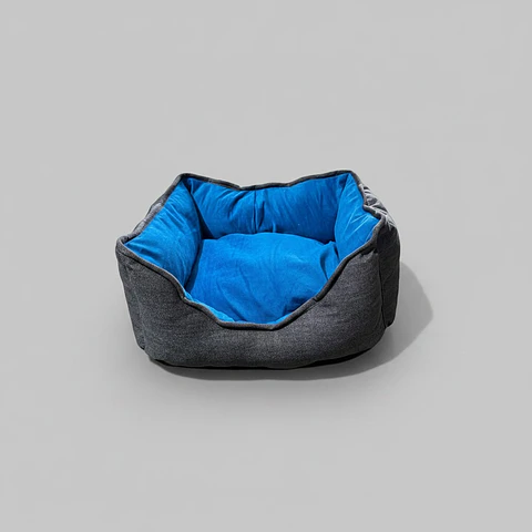 Cama de Mascotas De Espuma  - Talla S (55x40 cm) - A piso (Gris)