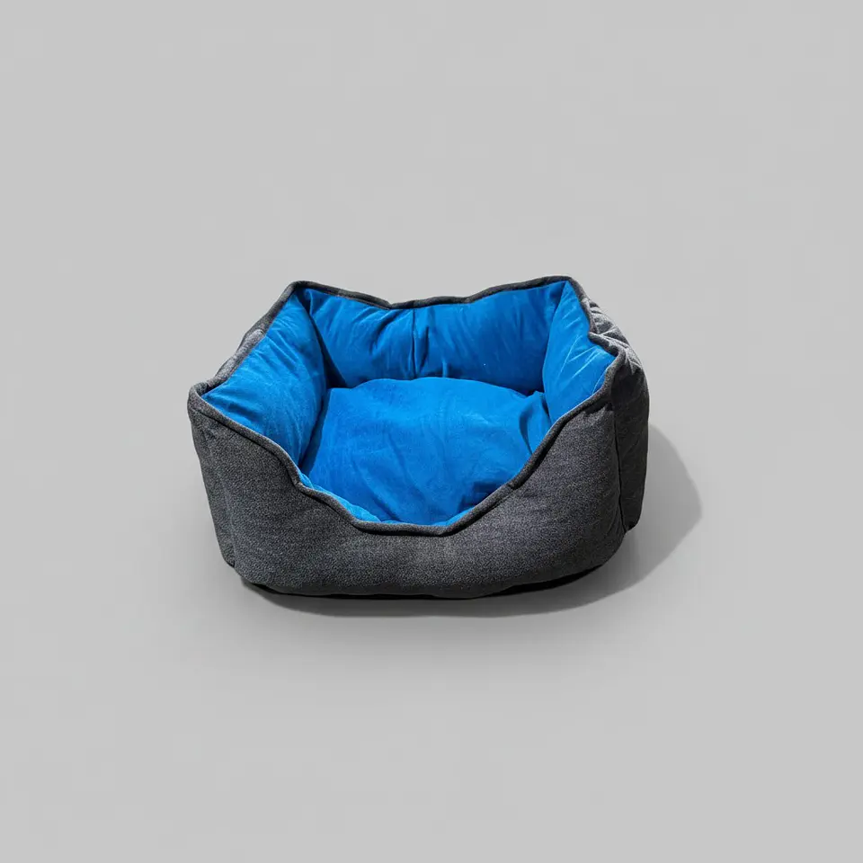 Cama de Mascotas De Espuma  - Talla S (55x40 cm) - A piso (Gris) 2