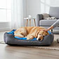 Cama de Mascotas De Espuma  - Talla L (90x70) - A Piso (Gris) - Miniatura 1