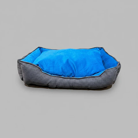 Cama de Mascotas De Espuma  - Talla L (90x70) - A Piso (Gris)