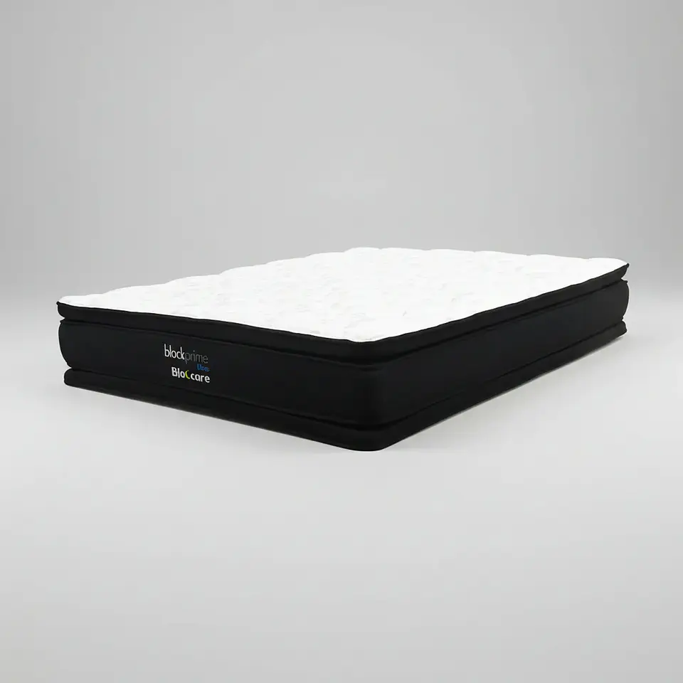 Cama Con Cajón 2 Plaza + Colchon Black Prime - Dos / Con Patas De 4.5 cm (Gris) 5