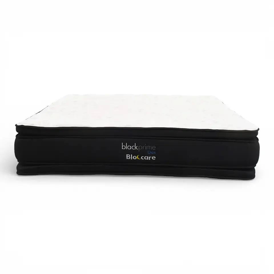 Cama Con Cajón King + Colchon Black Prime - Dos / Con Patas De 4.5 cm (Gris) 3