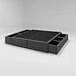 Base Cama Con Cajón Super King / Con Patas De 4.5 cm (Gris) - Miniatura 1