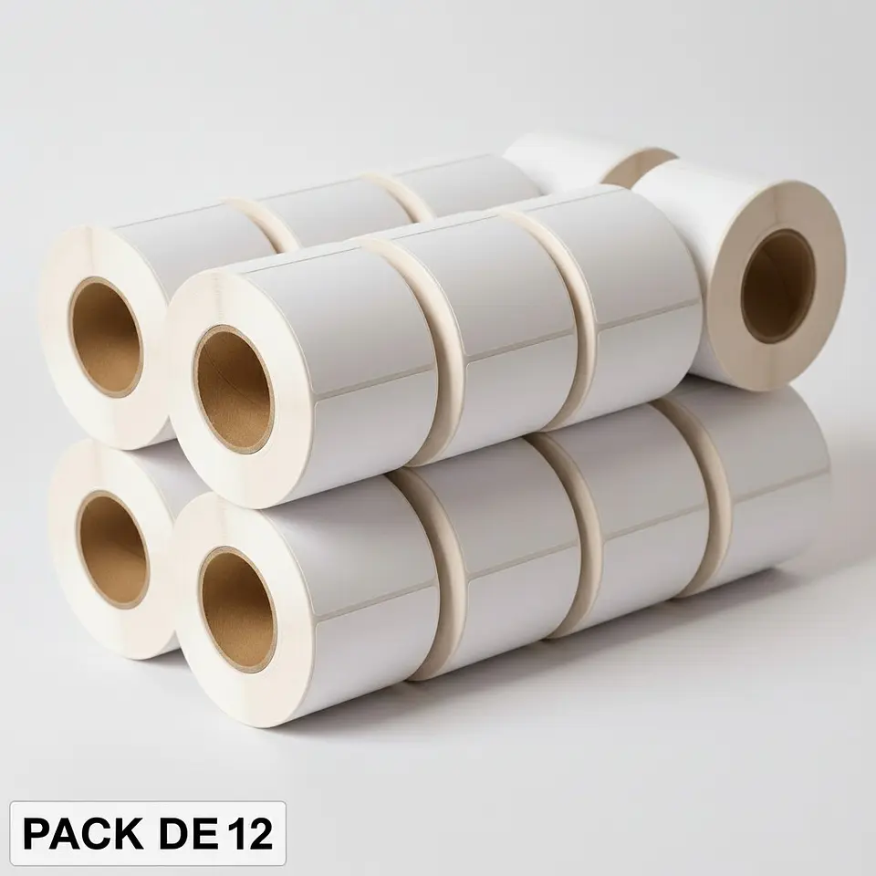 Etiqueta Térmica 60x40 mm - 12 Rollos (9600 Unidades) 1
