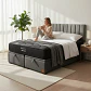 Cama Baul King / Colchon black prime + Respaldo TUBULAR - Miniatura 1