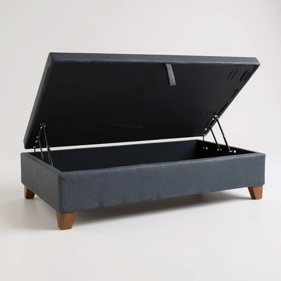 Base Cama Baul 1.5 PLaza / Lateral / Patas De Madera 1
