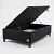 Base Cama Baul 1.5 Plazas / Lateral / Patas Madera (Negro)