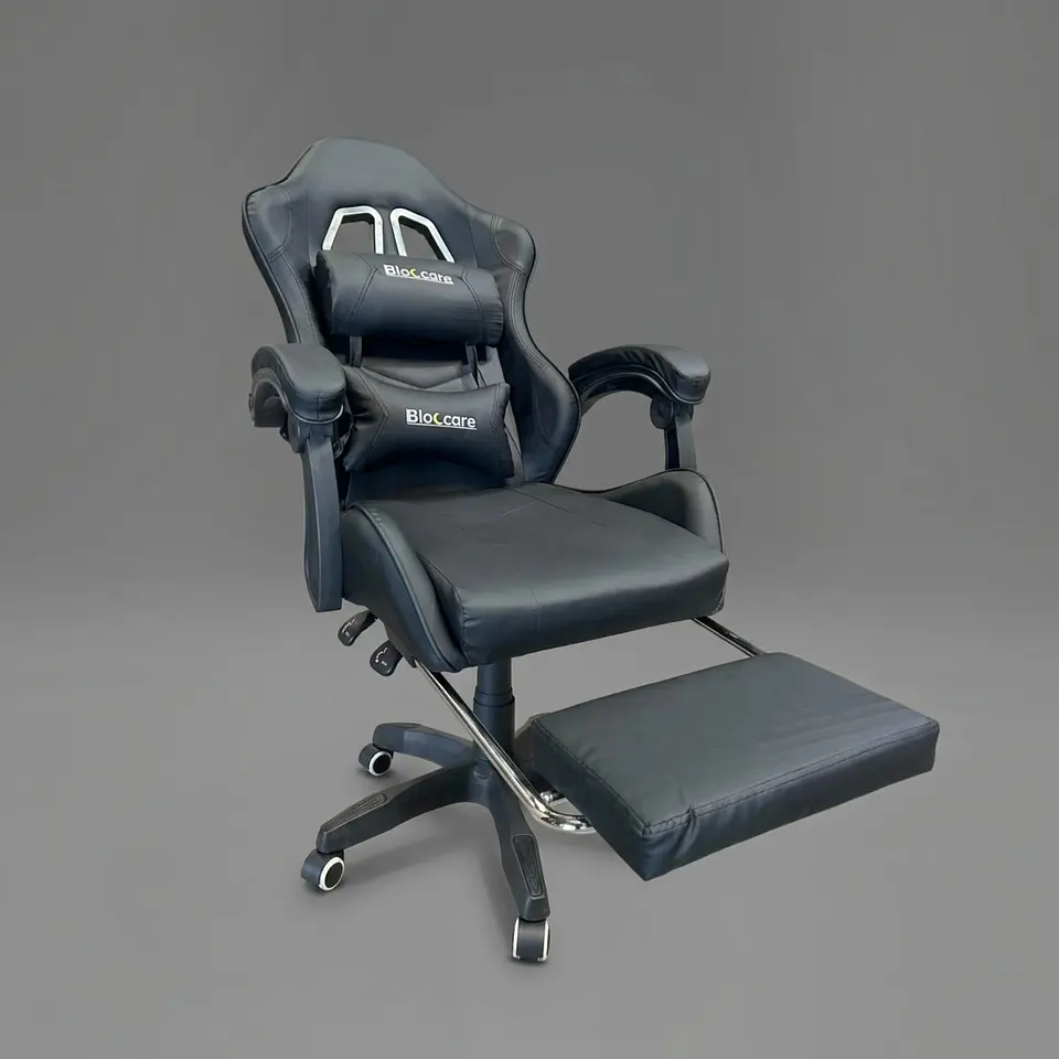 Silla Gamer Reclinable / Con Reposa Pies - Color Negro 4